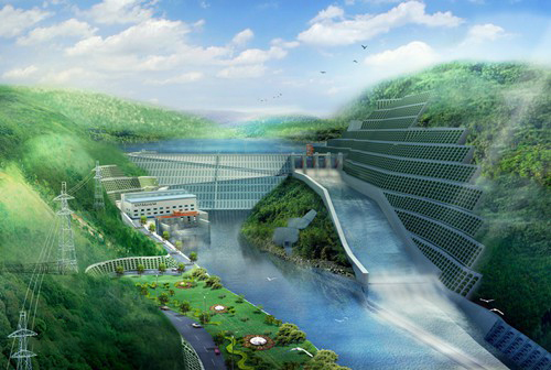 抱罗镇老挝南塔河1号水电站项目